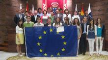 Fotografía Los jóvenes canarios premiados en el Programa Euroscola visitan el Parlamento 