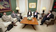 Fotografía El Presidente del Parlamento de Canarias recibió a los Secretarios Generales de CCOO y UGT 
