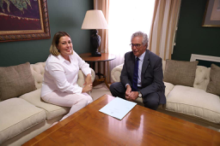 Fotografía El presidente del Consejo Consultivo visita el Parlamento de Canarias 