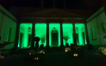 Fotografía La fachada del Parlamento de Canarias se ilumina de color verde con motivo del Día Mundial contra el Cáncer 
