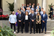 Fotografía Astrid Pérez recibe en el Parlamento a una delegación de empresarios de Lanzarote 