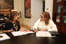 Fotografía Astrid Pérez aborda con Lola Padrón el presupuesto y prioridades de la Diputación del Común para 2026 