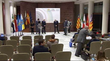 Reunión de la Conferencia de Presidentes de Parlamentos Autonómicos de España (Coprepa). Rueda de prensa