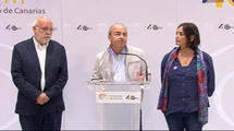Rueda de prensa del GP Sí Podemos Canarias sobre reconstrucción de la isla de La Palma
