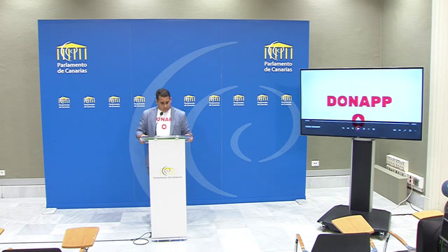 Rueda de prensa del GP Nueva Canarias-Bloque Canarista (NC-bc) sobre presentación de la PNLP para implantación de aplicación móvil por el Servicio Canario de la Salud, destinada a incrementar la participación ciudadana en las donaciones de sangre en el archipiélago