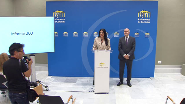 Rueda de prensa del GP Nacionalista Canario (CCa) sobre ponencia comisión COVID